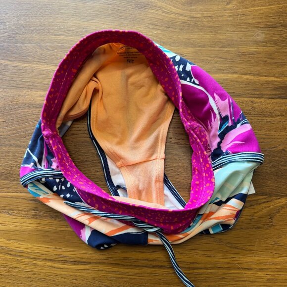 ATHLETA GIRL Paradise Splash Bikini & Shorts Girls XS 6 Athletic Swim Set - Picture 8 of 15